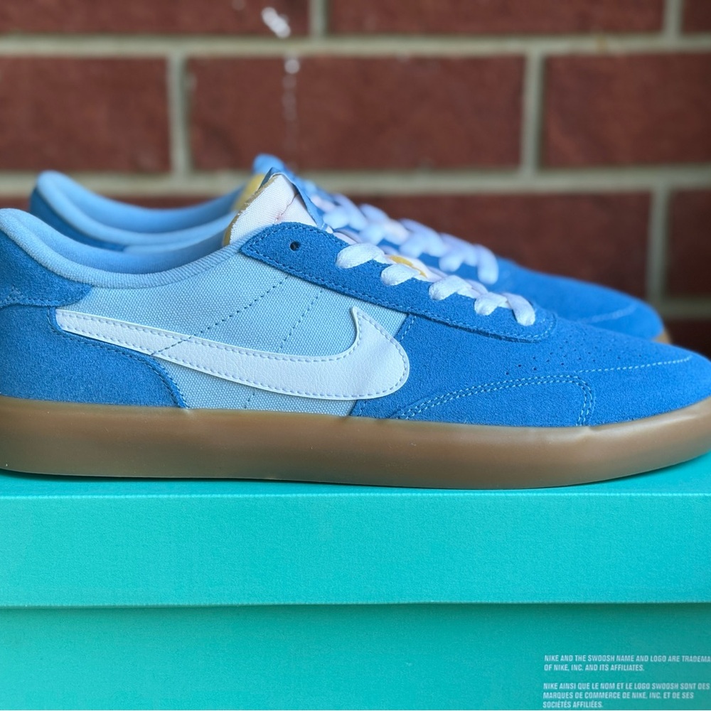 Nike SB Heritage Vulc White Blue Gum Mens New Sneakers Retro Shoes